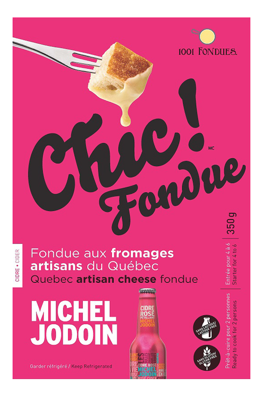 Étiquette - Chic! Fondue - Cidre rosé Michel Jodoin