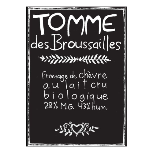 Étiquette - Tomme des Broussailles